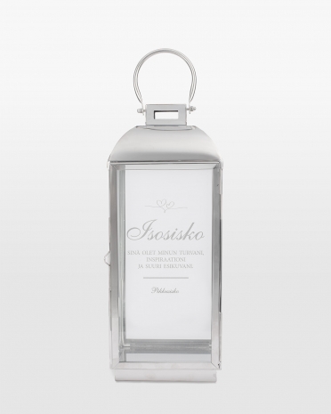 Kynttilälyhdyt yksilöllisellä kaiverruksella