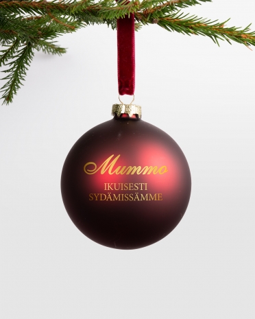 Punainen joulupallo nimellä