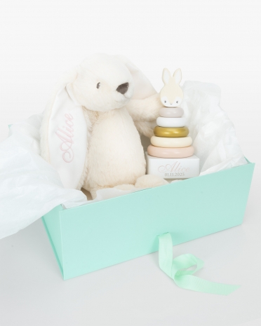 Pehmoeläin & palikkatorni nimellä – pupu