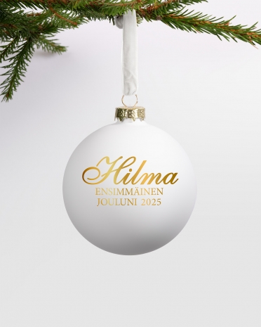 Yksilölliset joulukuusenpallot perheelle