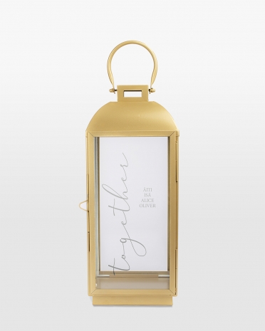 Kullanvärinen kynttilälyhty nimellä