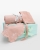 Musliiniviltti, myssy & kuolalappu nimellä, roosa – Babyshower