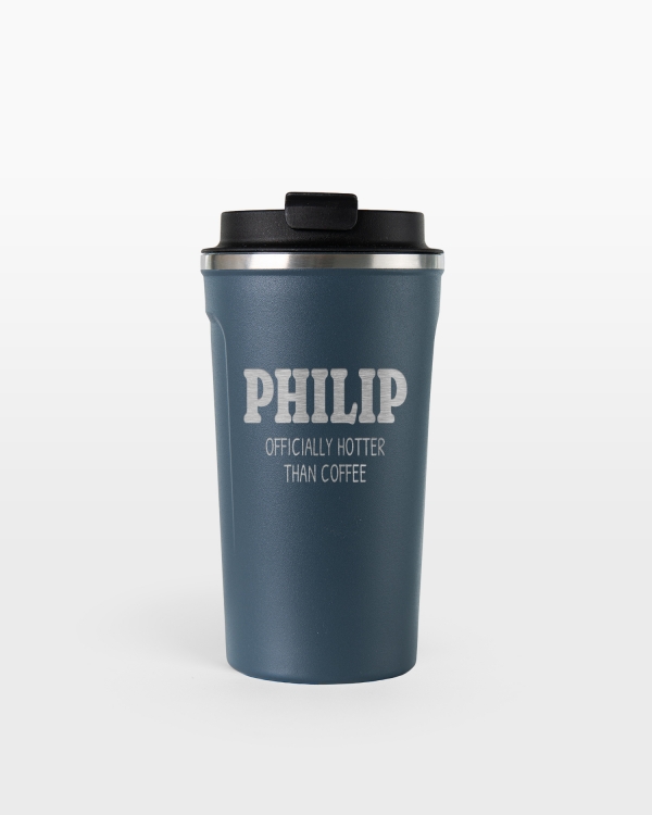 Henkilökohtaisesti kaiverretut termosmukit nimellä