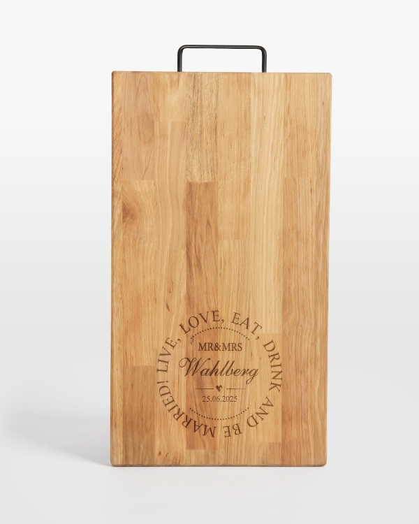 Leppäleikkuulauta hääteemalla