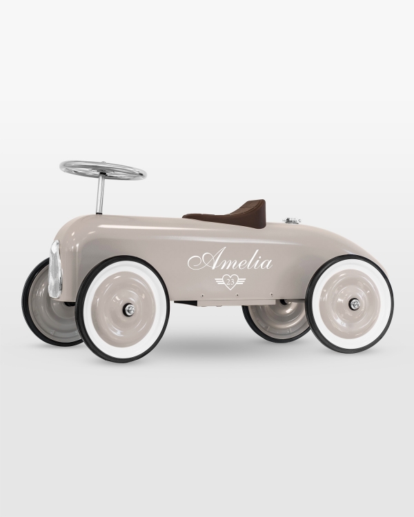 hiekanvärinen potkuauto nimellä