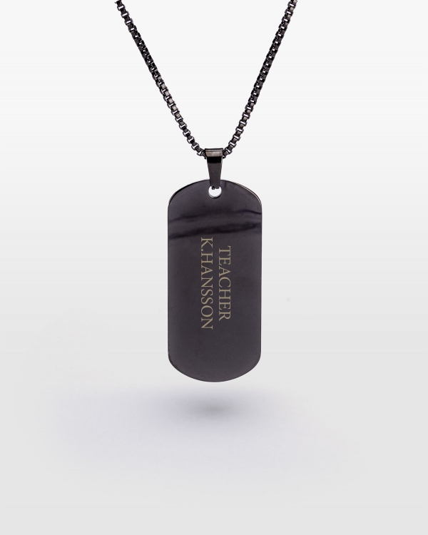 Henkilökohtainen kaulakoru opettajalle