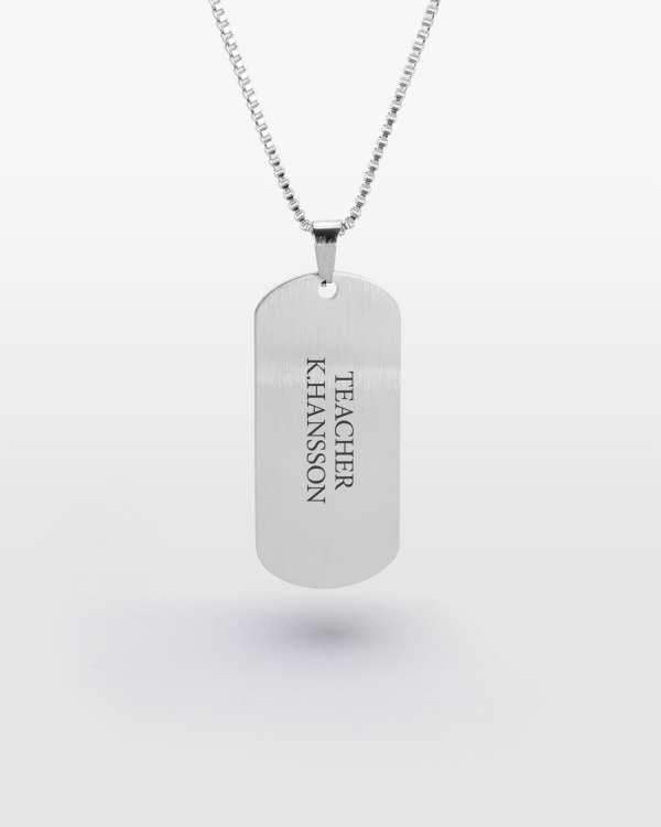 Henkilökohtainen kaulakoru opettajalle