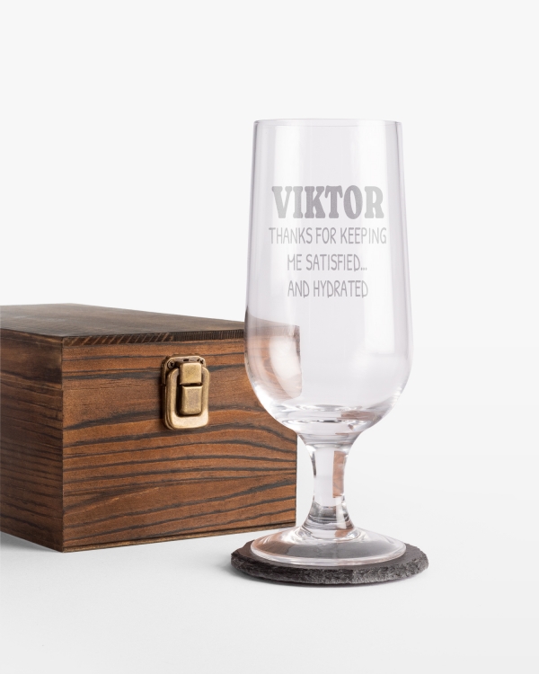 Henkilökohtaisesti kaiverretut olutlasit