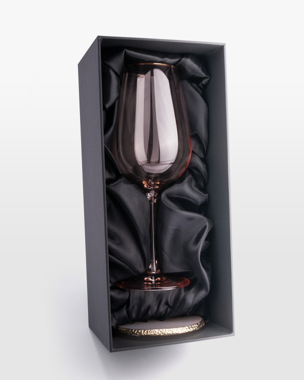 Viinilasi nimellä, roosa – Bridesmaid