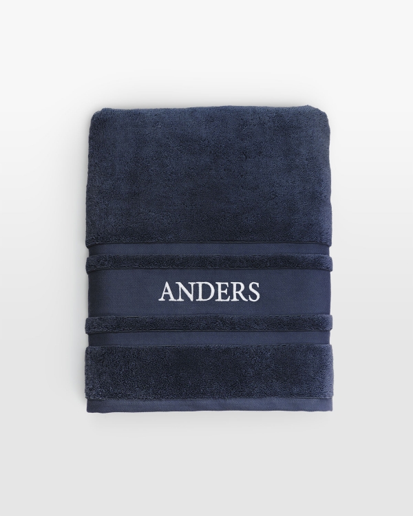 laivastonsininen pyyhe nimellä