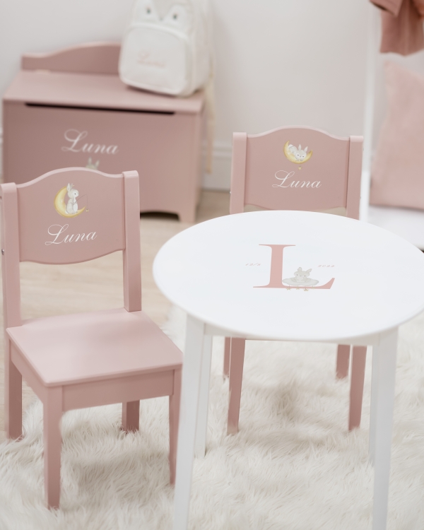 Lasten pöytä- ja tuolisetti nimellä Pink - Dream
