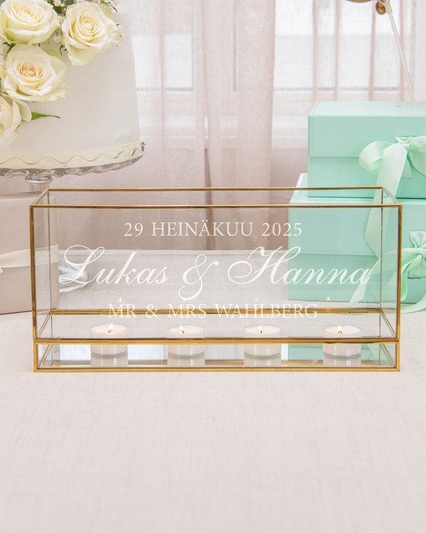 Henkilökohtaisesti kaiverretut häälahjat nimellä