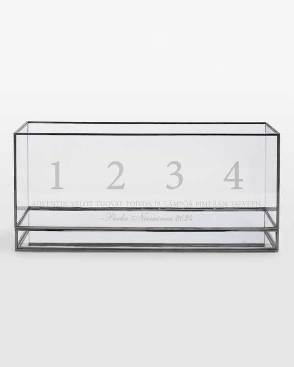 Tuikkuteline nimellä, musta - Adventti