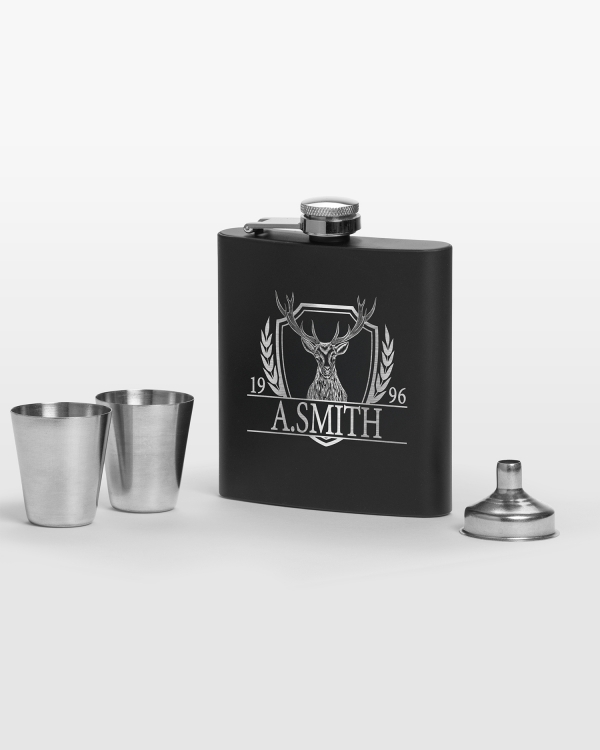 Nimikoitu taskumatti, persoonallinen lahja miehelle