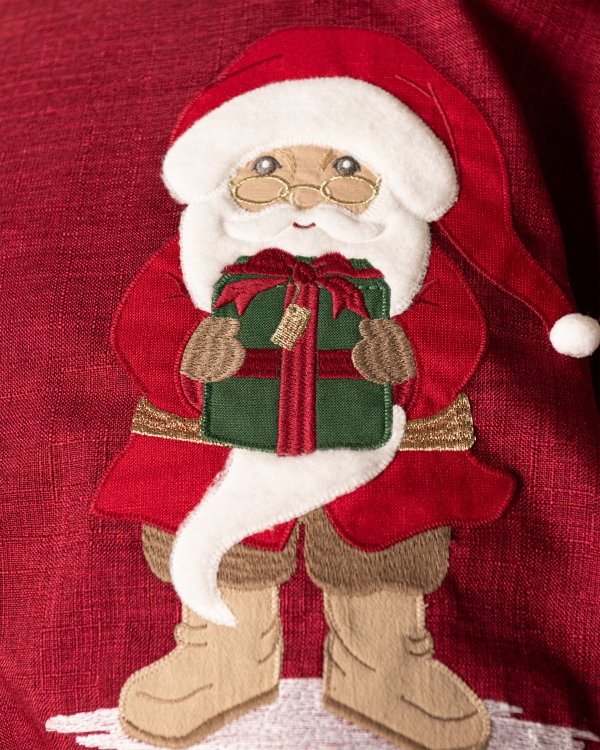 Joululahjasäkki nimellä, punainen