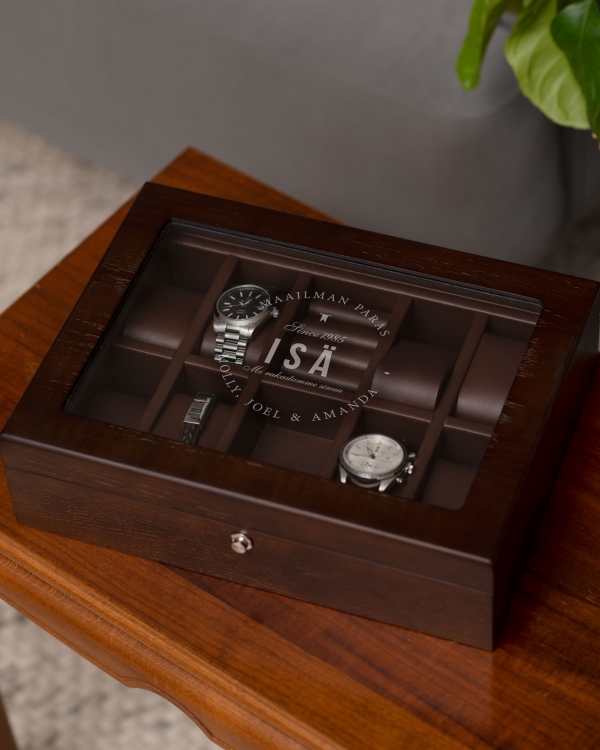 Watch Box Large Brown - Congratulations